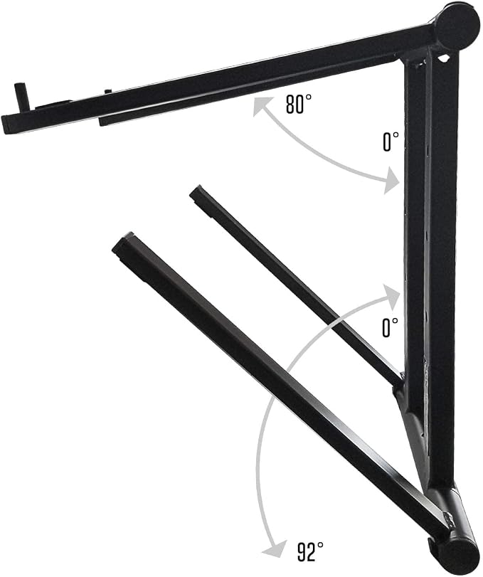 AXA AXCESSABLES DJ Laptop Stand with Travel Bag | Portable Foldable Aluminum Laptop Stand for Laptops up to 15 inches and 20lbs | No Assembly Required, Includes Carrying Bag