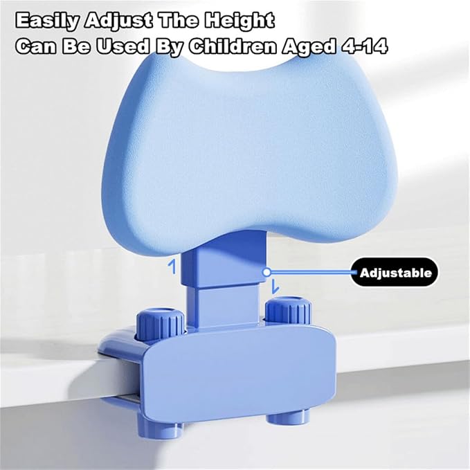 chislim Sitting Posture Corrector for Kids,Student Desktop Writing Board with Book Stand,Height Adjustable,Prevent Myopia,Fits Most Study Tables (Blue)