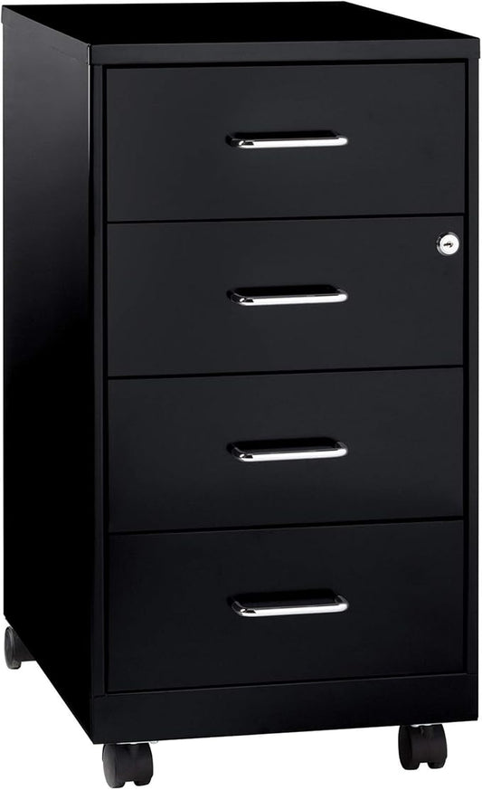 Lorell LYS 26-1/2" Mobile Storage Cabinet - 4-Drawer