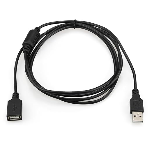 5 ft USB-A 2.0 Extension Cable Male to Female - Data Transfer and Charging, Shielded