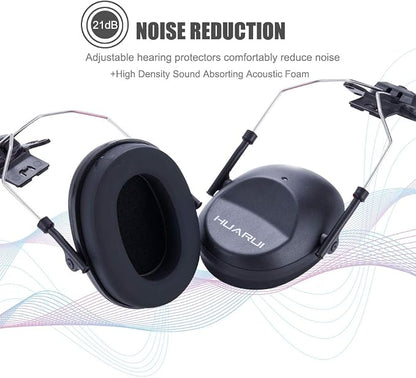 Noise Cancelling Helmet Attachable Ear Muffs Blocking Sound Reduction Ear Protection for Construction Site,Adaptors