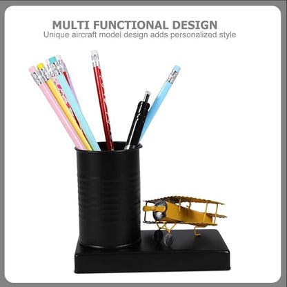 Pen Organizer Storage Container 5.70X4.52X2.95In Multi-Function Desk Pen Holder for Office Desktop Use Simple Style Pencil Holder