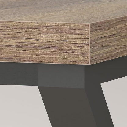 LVB Rustic Large Computer Desk, Industrial Extra Long Home Office Desk, Wood Pc Writing Work Study Computer Table Desk, Farmhouse Workstation Gaming Executive Desk for 2 Person, Rustic Oak, 70 Inch