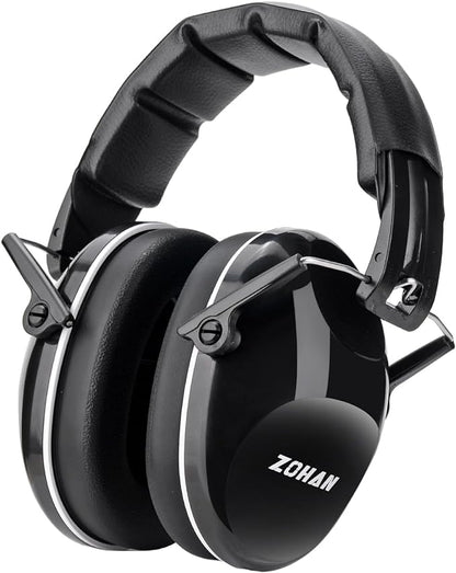 ZOHAN 032 Kids Noise Canceling Headphones - 25dB NRR Kids Ear Protection Earmuffs for School, Monster Jam, Fireworks, Travel, Air Show, Concert, Autism - Black
