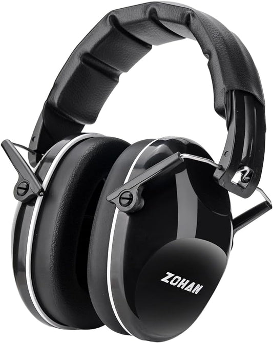 ZOHAN 032 Kids Noise Canceling Headphones - 25dB NRR Kids Ear Protection Earmuffs for School, Monster Jam, Fireworks, Travel, Air Show, Concert, Autism - Black