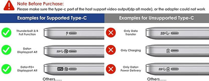 Laptop Docking Station,12 in 1 Triple Display USB C Hub for Windows with Dual DP, HDMI, 100W PD in, Gigabit Ethernet, USB3.0/2.0 Ports, SD/TF Card Reader, Mic/Audio for Lenovo HP Dell