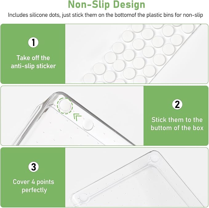 8 PCS Clear Plastic Drawer Organizer Tray, Acrylic Vanity Bathroom Drawer Organizers Trays, Desk Drawer Organizer Bins for Cosmetic, Makeup, Kitchen, Office, Junk Drawer Divider Organization