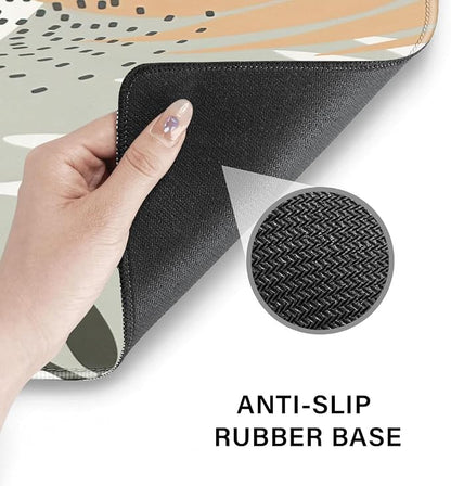Desk Pad and Keyboard Wrist Rest, Large Mouse Pad + Keyboard Pad+Mouse Wrist Support, Non-Slip Desk Mat Protector for Office, Home 31.5×11.8 Inches Aesthetic Design
