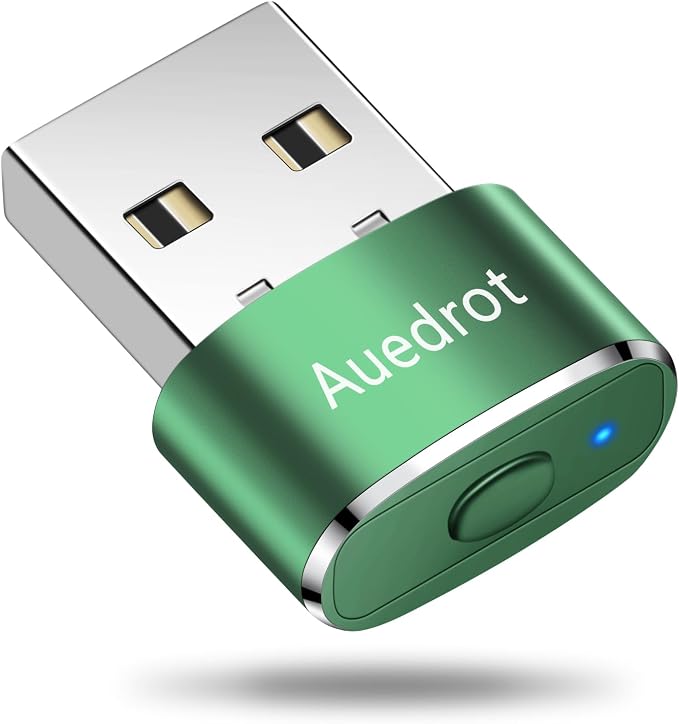 Auedrot USB Mouse Mover with Switch Button, Automatic Mouse Jiggler with 2 Modes, Plug & Play, Keep Computer/Laptop Awake, Green