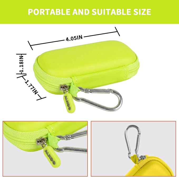 USB Flash Drive Case, SD Card Holder Compatible with Thumb Drive, Memory Cards, SDXC SDHC Storage Bag, Electronic Accessories Organizer for SanDisk for Samsung for Inland (Green)