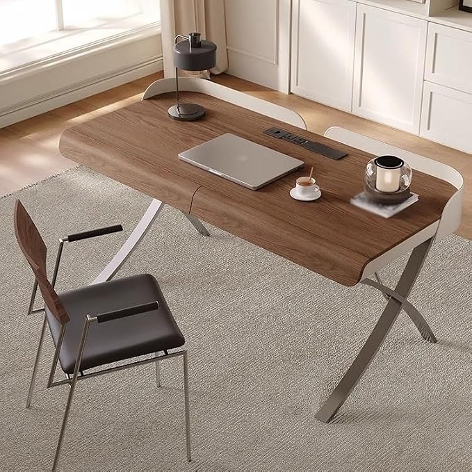Desk Organizers Minimalist Desk Light Luxury Modern Living Room Wabi-sabi Style American Large Board Desk Home Study Desk Computer Desk Office Desk Standing Desk(120 * 60 * 74cm)