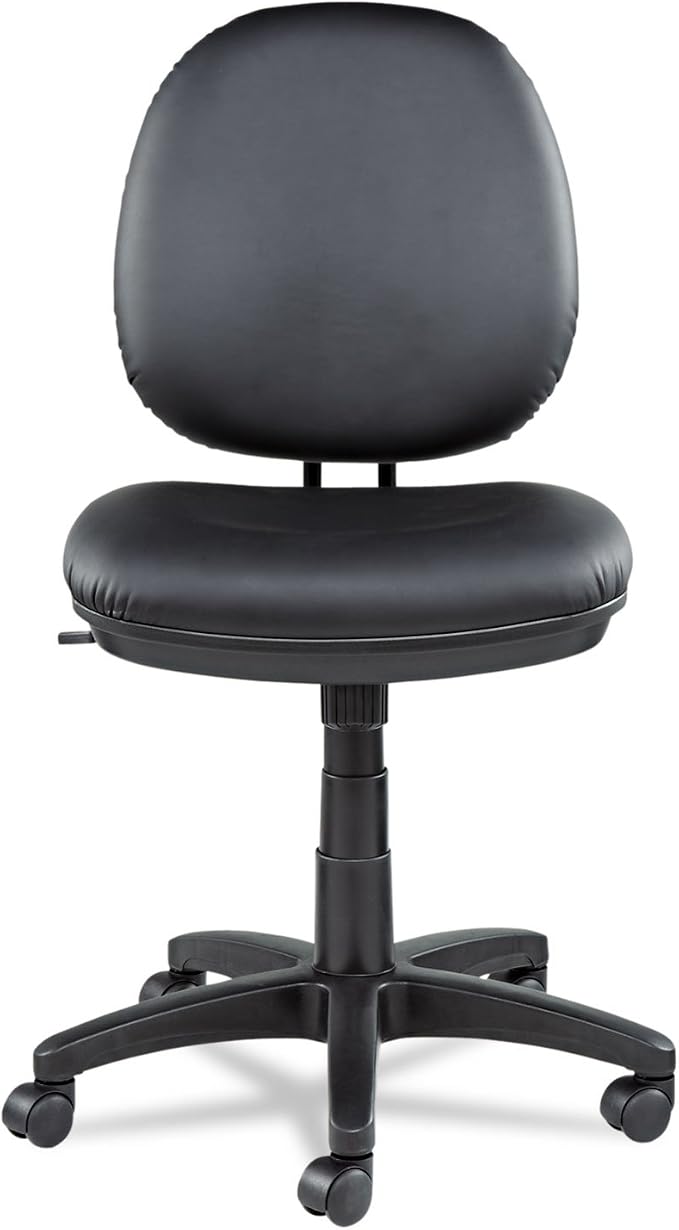Alera IN4819 Interval Series Swivel/Tilt Task Chair, Leather, Black
