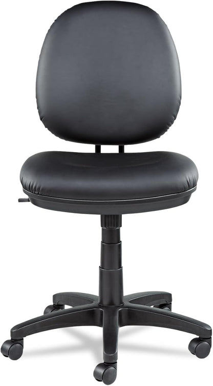 Alera IN4819 Interval Series Swivel/Tilt Task Chair, Leather, Black