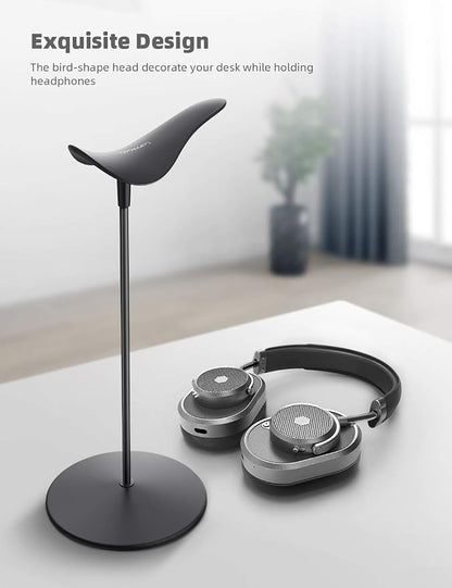 Lamicall Headphone Stand, Desktop Headset Holder - Desk Earphone Stand, for All Headsets Such as Airpods Max, HyperX Gaming Headphones, Beats, Senn heiser Music Headphones Gifts