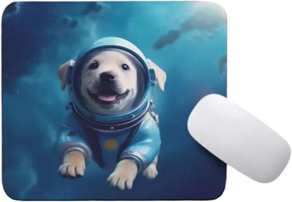 Mouse Pad Labrador Retriever Astronaut Dog in Space Mouse Pad Puppy floating in Space for Home Office Work Desk Computer Desktop Laptop for Dog Lovers