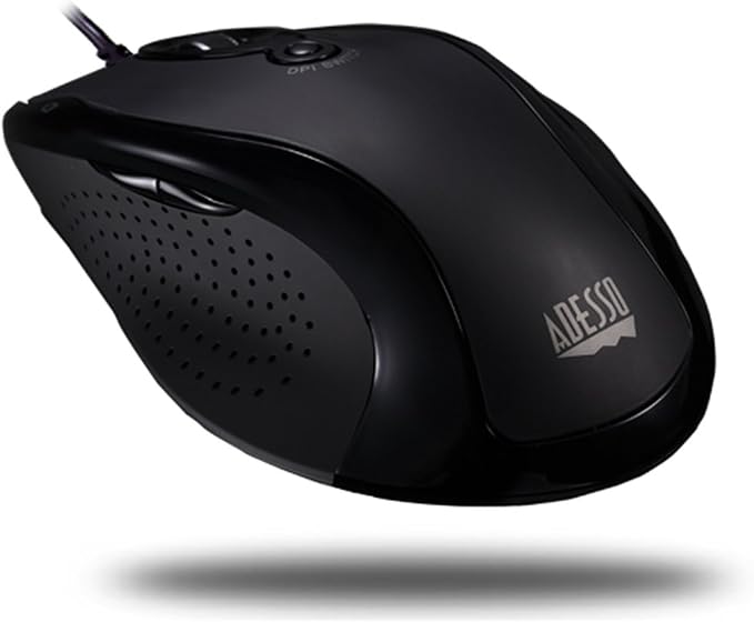 Adesso iMouse G2 - USB Ergonomic Optical Mouse Adjustable DPI Internet Navigational B, Black