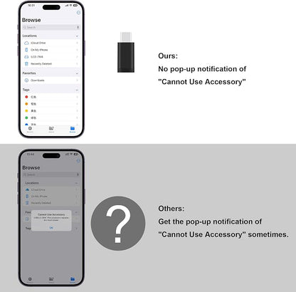 SD Card Reader for iPhone, Memory Card Reader with USB-C to Light-ning Adapter Plug and Play Trail Game Camera Micro SD Card Viewer Support SD/TF Card and USB for iPad No App Required (Black)