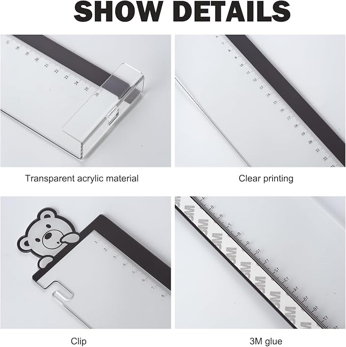 Office Desk Accessories 2pcs Multifunction Computer Monitor Memo Board - Office Supplies for Women Men Computer Sticky Note Holder Home Decor (Bear cub Monitor Memo Board with Clip)