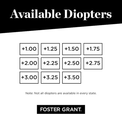 Foster Grant Men's Thomson Square Reading Glasses