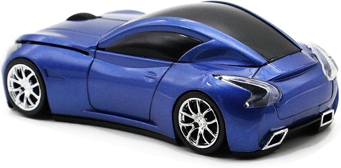 Ai5G Race Car Mouse Wireless Sports Car Shaped Mouse 2.4Ghz Computer Optical Mice with Led Light for Desktop Laptop
