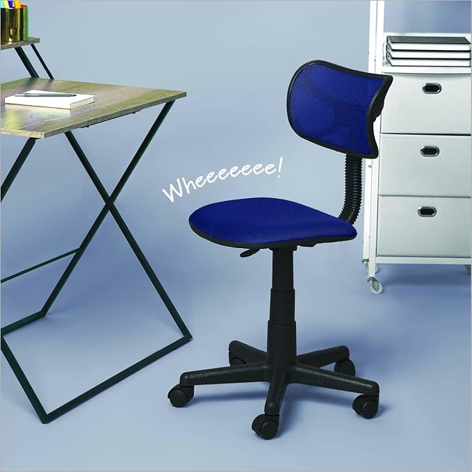 Urban Lifestyle Swivel Mesh Desk Chair, Navy 21D x 21W x 33H in