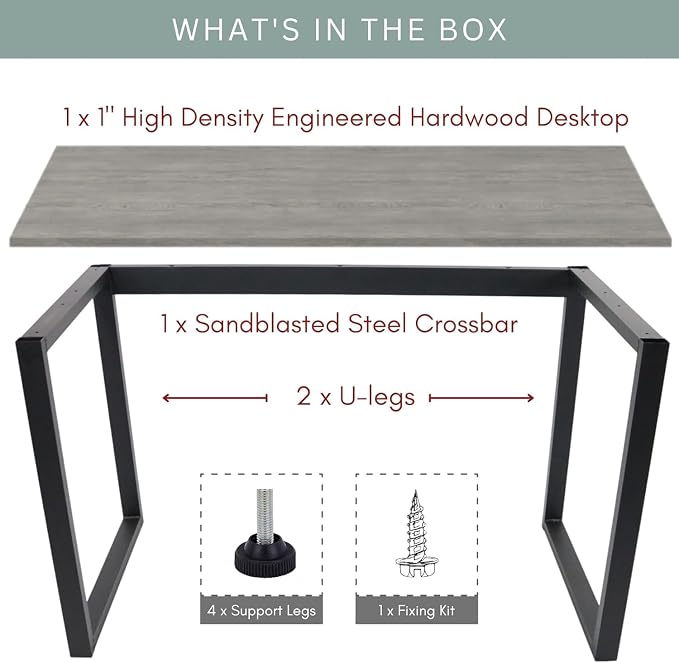 UrbanHaus Astor Home Office Desk (29.5 x 48 x 24)