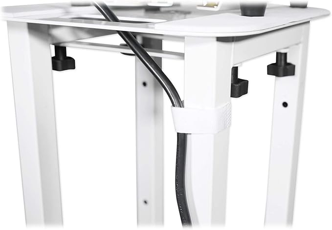 Rockville RTP32W White Totem Moving Head Light Stand with Scrims and Bags | Black and White Scrims, 2 Carry Bags, 39"-69" Adjustable Height, 132 lb Capacity, 35mm Pole Adapter, Steel, Tool-Free Setup