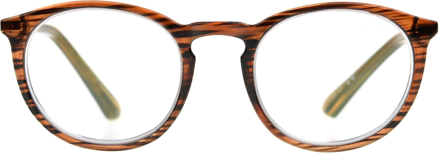 Foster Grant unisex-adult Mckay Blue Light Multifocus Reading Glasses Round reading-glasses