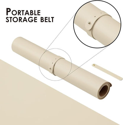 Large Cork Desk Mat - 47.2"x 17" Desk Pad for Office and Home - Ideal for Large Mouse Pad and Desk Mats on Top of Desks(Beige)
