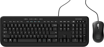 Incase Wired Desktop 600 Keyboard & Mouse Combo – Designed by Microsoft – Four Hot Keys, Spill-Resistant Keyboard, Quiet-Touch Keys, Optical Mouse, Left/Right Mouse with 800 DPI Sensor – Black