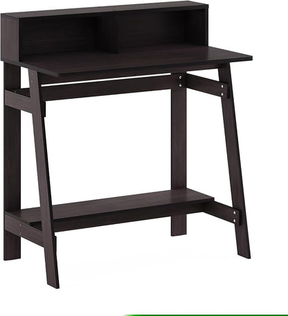 Furinno Simplistic A Frame Computer Desk, Dark Walnut