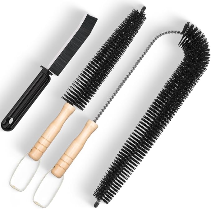 Holikme 3 Pack Dryer Vent Cleaner Kit Clothes Dryer Lint Brush Vent Trap Cleaner Home Essentials Crevice Gap Cleaning Tool Brush