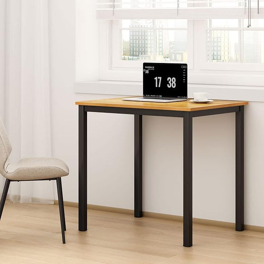 SogesHome Modern Simple Office Computer Desk, 31.5" inches Small Gaming Table Workstation for Home Office, Study Writing Desk Dining Table, White