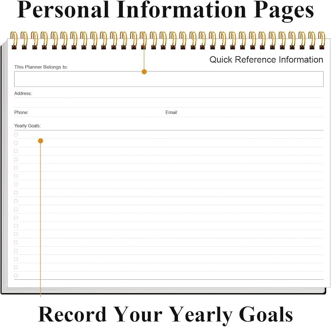 Weekly Productivity Dashboard - 8.5" x 11" Dashboard Desk Notepad Has 6 Focus Areas to List Tasks for Goals, Projects, Clients, Academic or Meal-Organize Your Daily Work Efficiently, 54 Weeks, Black