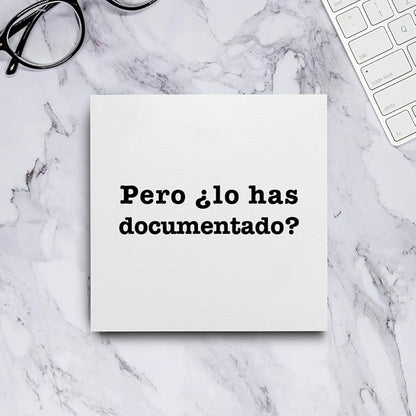 mmiishe Spanish But Did You Document It Wooden Box Sign The Office Gifts Boss Day Gifts for Him Funny Office Boss Gifts for Women Coworkers Decorations for Home Office Desk 5 x 5 Inches