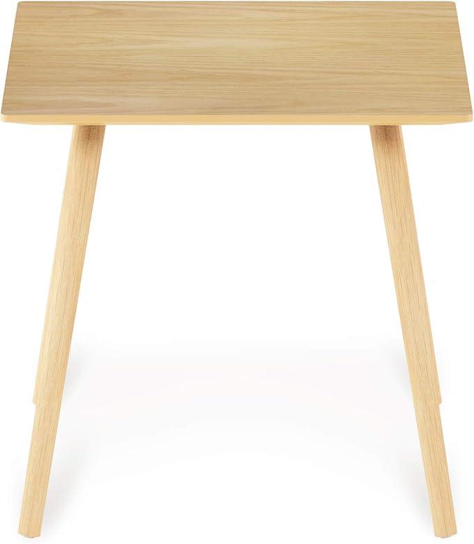 Furinno Small End Table, Square, Oak