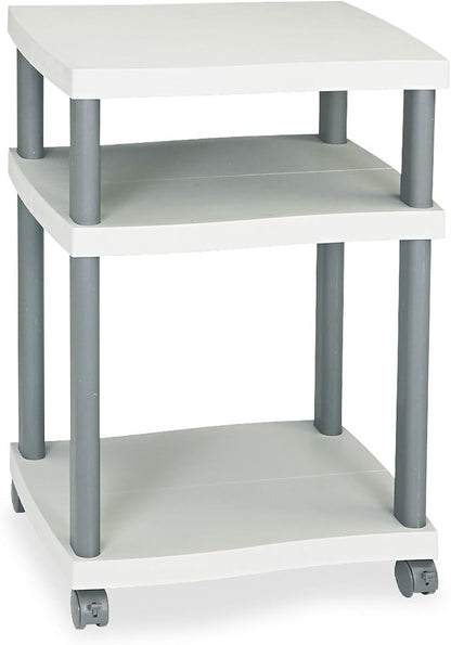 Safco Products 1860GR Wave Desk Side Printer Machine Stand, Light Gray