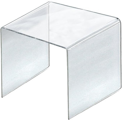 Azar Displays 515310 11.5" Square Acrylic Riser (4 Pack)