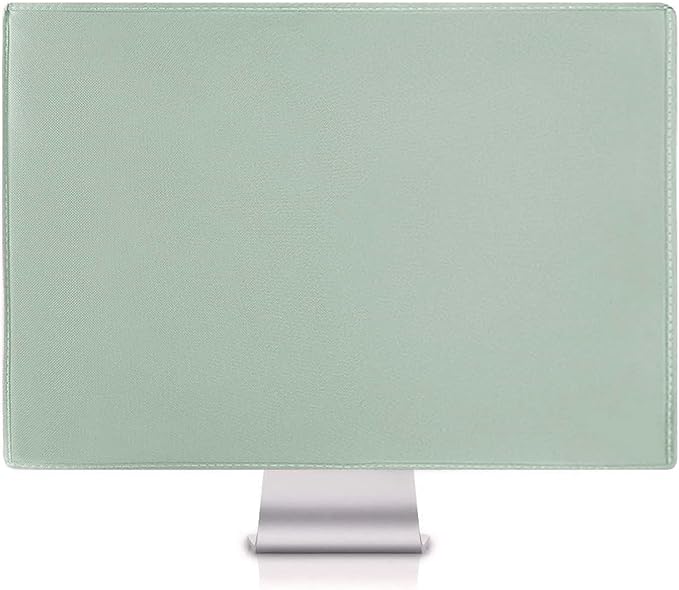MOSISO Monitor Dust Cover 22, 23, 24, 25 inch Anti-Static Dustproof LCD/LED/HD Panel Case Computer Screen Protective Sleeve Compatible with iMac 24 inch, 22-25 inch PC, Desktop and TV, Antique Green