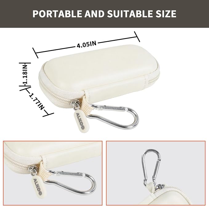 USB Flash Drive Case, SD Card Holder Compatible with Thumb Drive, Memory Cards, SDXC SDHC Storage Bag, Electronic Accessories Organizer for SanDisk for Samsung for Inland (White)