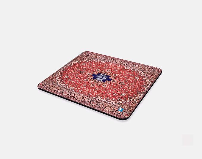 The Big Lebowski Mouse Pad - Oriental Rug Computer Mousepad, Non-Slip Neoprene Red Persian Rug Design
