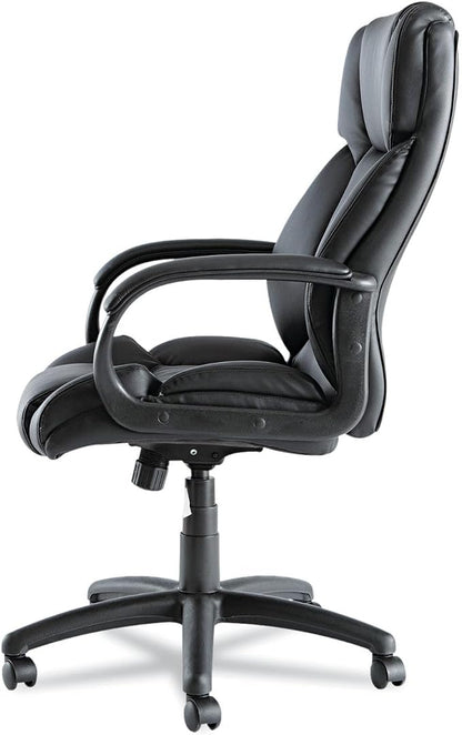 Alera Fraze Series High-Back Swivel/Tilt Chair, Black Leather