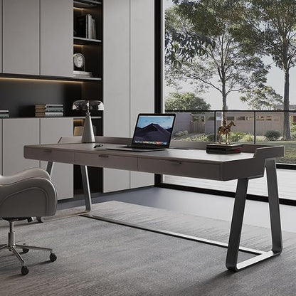 JITUIHOM Office Desk Slate Desk Minimalist Home Small Apartment Study Modern Simple Light Luxury(120 * 60 * 81cm)
