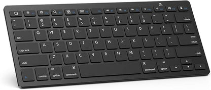 OMOTON Bluetooth Keyboard Compatible with iPad A16 11th 10th Generation, iPad 10.2 (9th/8th/7th), iPad Pro 13/12.9/11 inch, iPad Air/Mini, iPhone and More iOS Devices, Black
