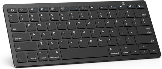 OMOTON Bluetooth Keyboard Compatible with iPad A16 11th 10th Generation, iPad 10.2 (9th/8th/7th), iPad Pro 13/12.9/11 inch, iPad Air/Mini, iPhone and More iOS Devices, Black