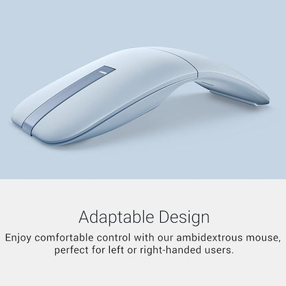 Dell MS700 Bluetooth Travel Mouse - Bluetooth 5.0/Dell Pair/Microsoft Swift Pair Connectivity, Adjust DPI up to 4000, Optical LED Sensor, Touch Scroll with latest Touch Controller - Misty Blue