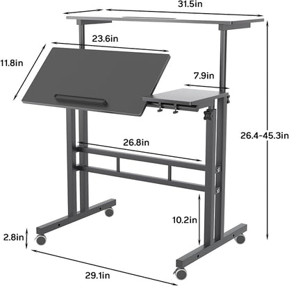 soges US1-101-2BK-CA1 Workstation, Black