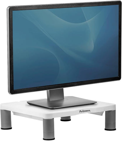 Fellowes 91712 Monitor Riser, Adjustable,13-1/8-Inch x13-1/2-Inch x2-Inch -4-Inch , PM/Graphite