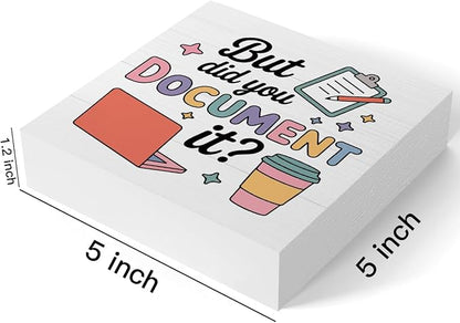 mmiishe But Did You Document It Special Education Teacher Gifts Desk Decor | Funny Office Wood Box Sign for Women Men Friend Coworkers Teacher Appreciation Gifts Cubicle Desk Sign For Desk 5 x 5 Inches