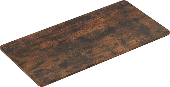 Giantex Universal Wood Table Top, 48 x 24 inch One-Piece Desktop & Sit to Stand Height Adjustable Home Office Desk Frame, Rectangular Workbench Top Board, Countertop DIY, Coffee Bar Tabletop, Brown